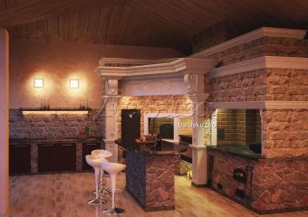 барбекю из кирпича