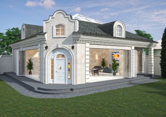 Беседка с камином и барбекю Ильинское