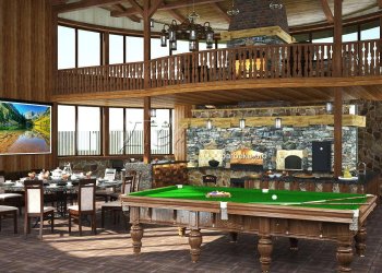 барбекю с камином