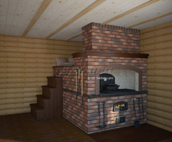 Русская печь с лежанкой «Валдай»