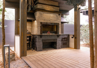 Навес с барбекю