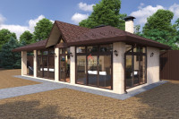 Беседка с барбекю «Поповка»