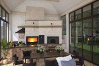 Беседка с барбекю и камином «Аносино»