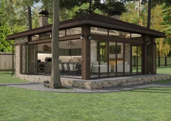 беседка открытая