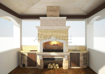 барбекю комплекс с мангалом