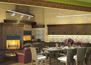 угловой барбекю