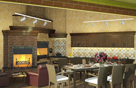 угловой барбекю