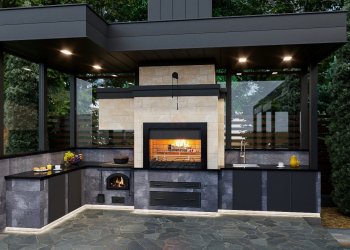 Барбекю комплекс с навесом «Нордик»