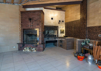 барбекю комплекс с камином