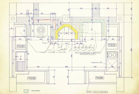 чертеж печного комплекса с мангалом казаном и камином