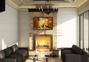 камин дровяной