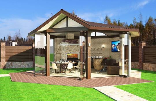 Построить барбекю из кирпича в москве