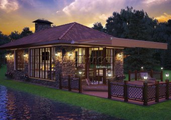 беседка с навесом