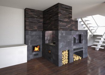 Русская печь с лежанкой