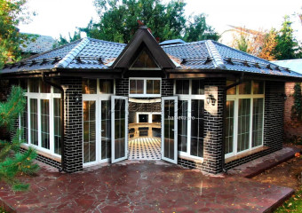 беседка с барбекю