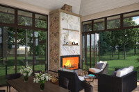 Беседка с барбекю и камином «Аносино»