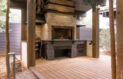 Навес с барбекю