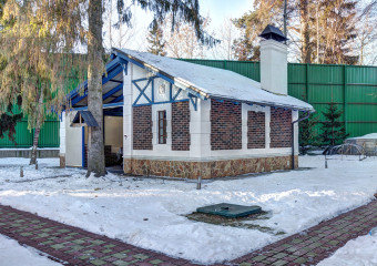 беседка с барбекю