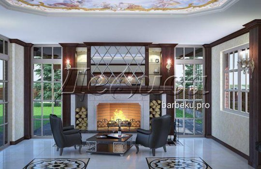 роскошный камин