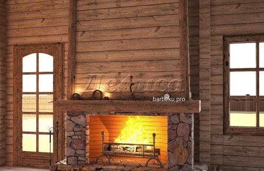 камин дровяной