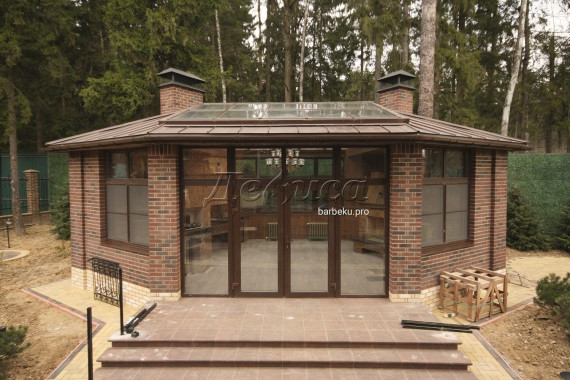беседка барбекю