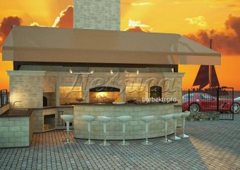 уличный комплекс барбекю