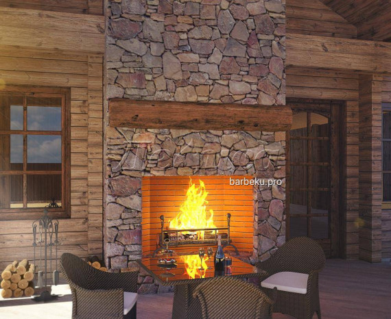 Камин из кирпича «Сочи»