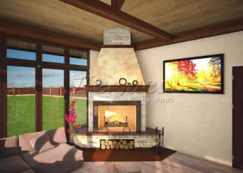 камин на дровах