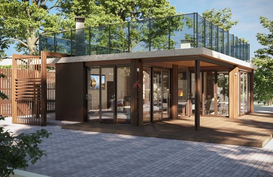 двухэтажная беседка