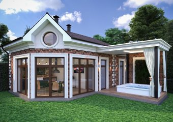 беседка с камином