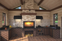 Беседка с барбекю «Зорино парк»