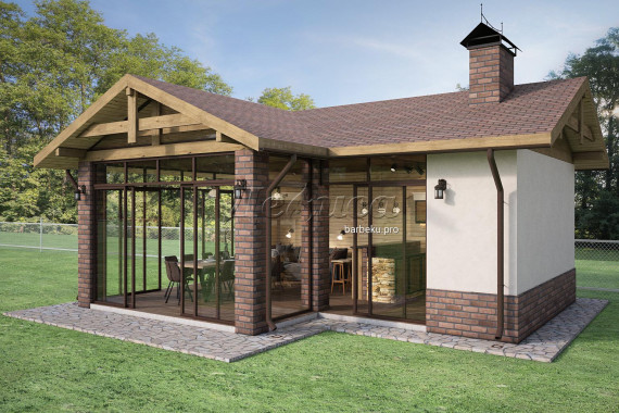 беседка барбекю