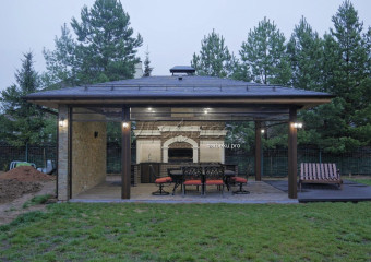 беседка барбекю