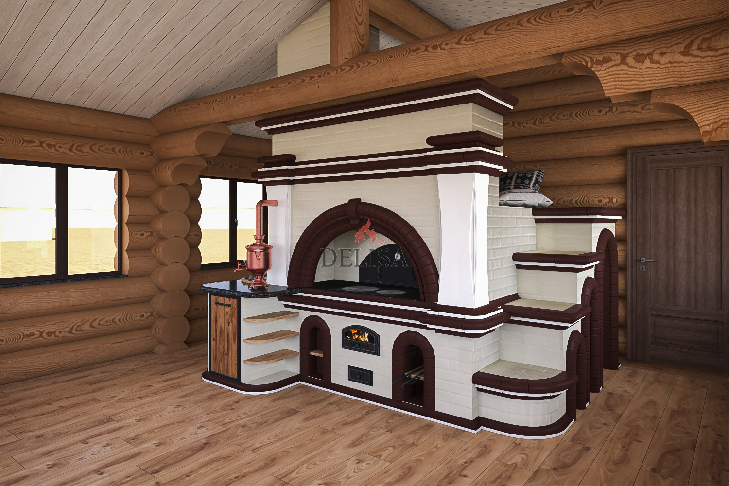Русская печка в интерьере – неповторимый дизайн современного дома